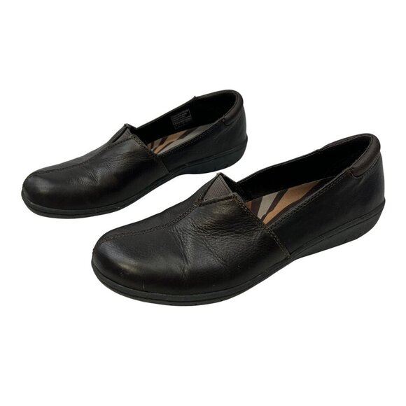 Skechers Women’s Memory Foam Loafers Brown Leather Size 8 - Picture 1 of 9